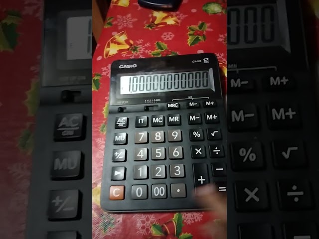 Vídeo relacionado con CASIO DH-12BK calculadora de Mesa - Pantalla de 12 dígitos, selector de redondeo, Gran Total