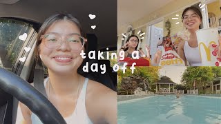 vlog | taking a day off: learning hangul, trying mcdo's new korean line, swimming
