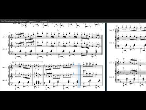 Der Klarinettenmuckl - sheet music for accordion duet