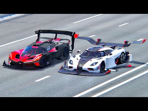 Koenigsegg One GTR vs Bugatti Bolide GTR - Drag Race