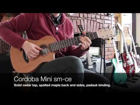 Cordoba Mini SM-CE Nylon Acoustic-Electric -- solid Cedar/Spalted Maple -- w/ Cordoba bag image 11