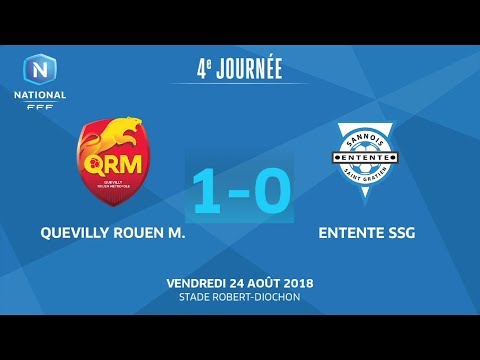 J4 : Quevilly Rouen Metropole  - Entente SSG (1-0), le résumé I National FFF 2018-2019