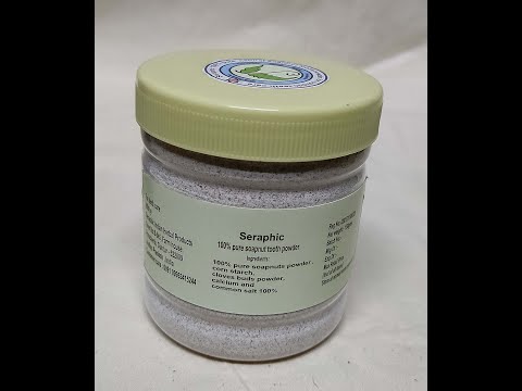 Pure natural soapnut tooth powder for holistic teeth care