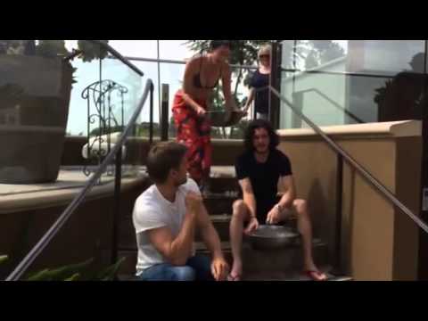 Lena Headey, Kit Harington & Nikolaj Coster-Ice Bucket Challenge