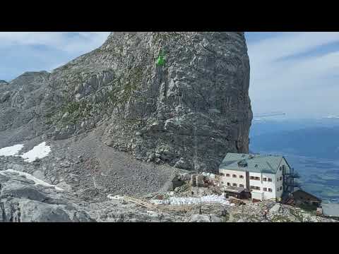 Bergidylle mal anders; Umbauarbeiten Riemannhaus Juli 2023