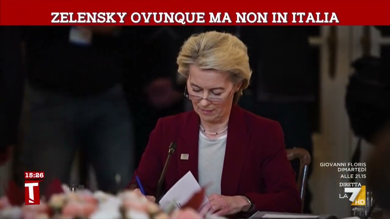 Zelensky ovunque ma non in Italia