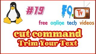 cut command in Linux | Trim Text As You Like | FOTV | Linux Tutorial