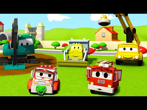 Byggänget - Biltvätten - Bilköping 🚧 Tecknade serier för barn