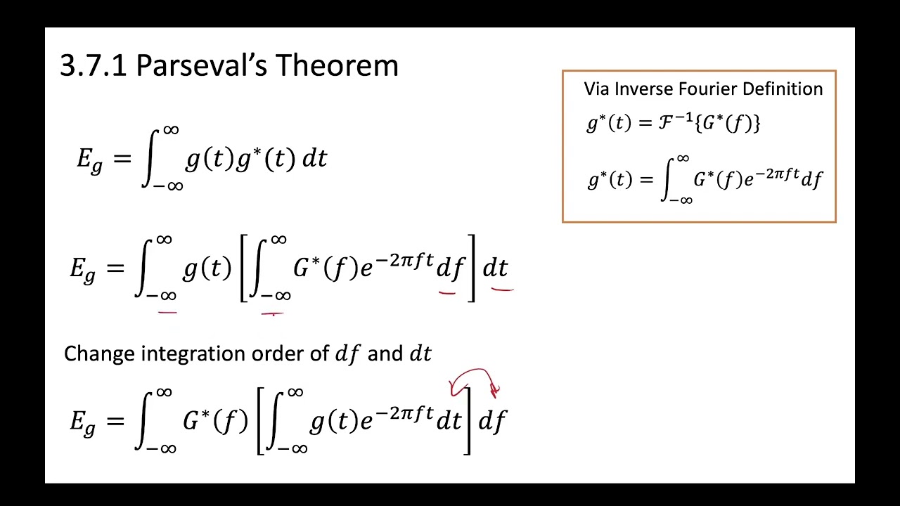 2 - 3.2.1 Parseval's Theorem