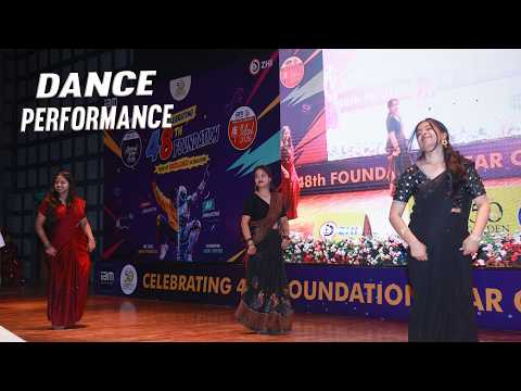 Dance Performance at 48th Foundation Day 2026, IIBM–ZHI | Shruti, Shrishti & Soni (BCA, 3rd Sem)