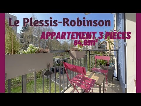 Achat Appartement T3,  Le Plessis-Robinson - Cité Jardin - 64,69m² avec Balcon