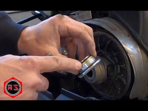 how to adjust the driven clutch (belt deflection) Arctic Cat sled