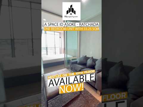 A Space ID Asok-Ratchada, Bangkok, 624 Asoke-Dindaeng Road, Din Daeng, Bangkok, 1 Bedroom, 33 sqm, Condo For Rent, by Win Chan, 500510097 - DDproperty.com
