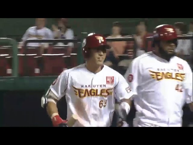 【3回裏】イーグルス・北川 ライトへ先制の犠牲フライ!! 2015/8/28 E-L