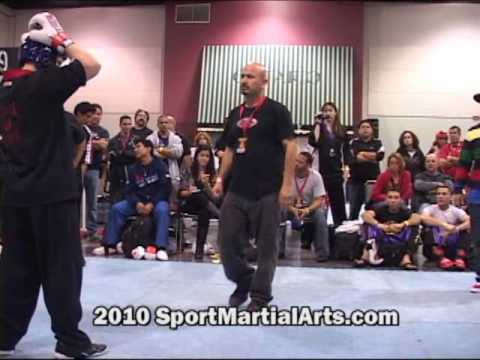 Jason Chartouni v Mike Pombeiro - Men's team sparring - 2010 Compete Nationals