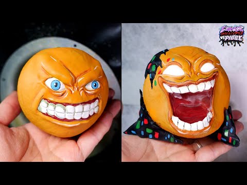 [FNF] Making Corrupted "SLICED" Annoying Orange Sculpture  [Learn With Pibby] - Animation Ver