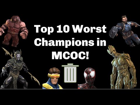 Top 10 Worst Champions in MCOC (May 2021) - Marvel Contest of Champions