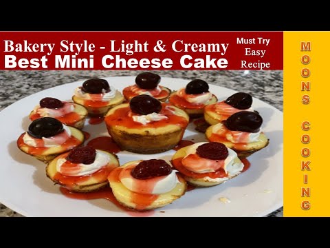 Bakery Style Mini Cheese Cake | How to make Light & Creamy Cheese Cake #cheesecake #Moon'sCooking