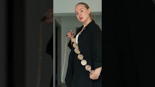 LOREA - šperkový pásek - stříbrná, velikost 68-110 cm