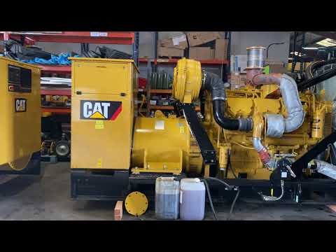 YEAR 2020 1100KVA CATERPILLAR C32 SKID MOUNTED OPEN SET RUNNING