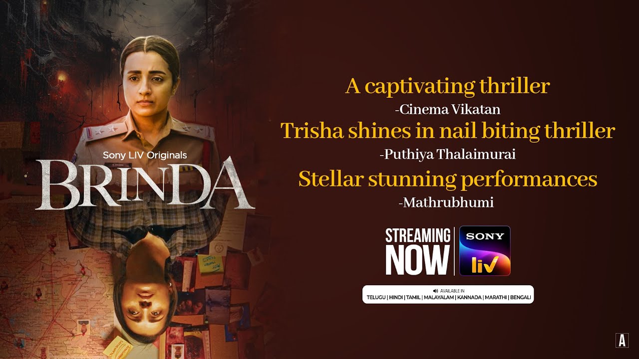 Brinda | Telugu | Trailer | Trisha, Indrajith Sukumaran | Streaming Now | Sony LIV