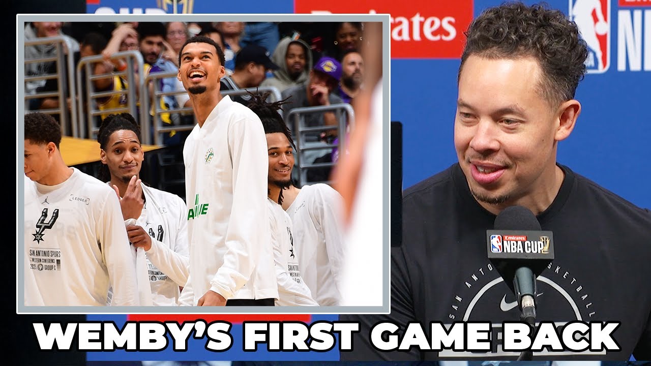 Mitch Johnson on Wemby's Return to Action at NBA Cup Semifinals