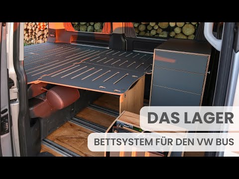 babum Lager - Bettkonstruktion für VW Bus Camper Ausbau und Selbstausbau - T5, T6, T6.1