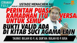 Download lagu Perintah PUASA RAMADHAN ITU UNIVERSAL (SEMUA UMAT) Bukti Valid Di Kitab Suci Lain | Ust MENACHEM ALI mp3