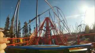 Dragon Khan Roller Coaster POV CraZy RiDe!
