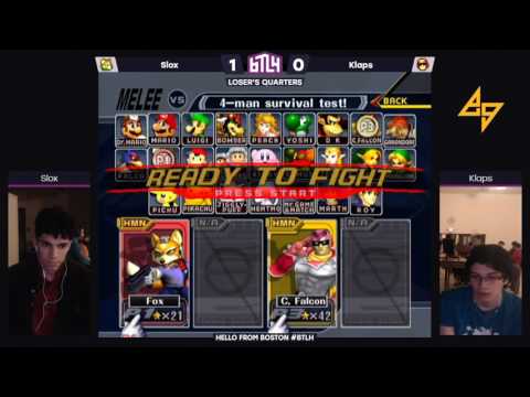 BTLH I | Slox (Fox) vs. Klaps (Falcon) | Melee Singles - Losers Quarterfinals