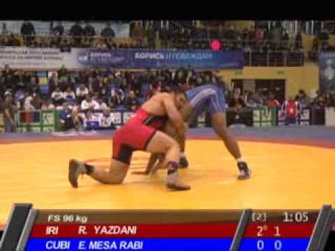 Reza Yazdani (IRI) vs Eduardo Mesa Rabi (CUB) 96kg - 2011 Freestyle Wrestling World Cup