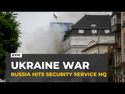 Russian drone strikes Ukraine's security service HQ in central Kyiv