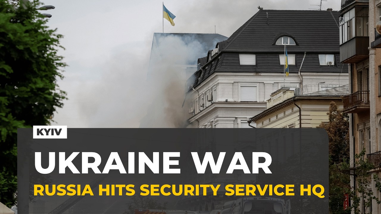 Russian drone strikes Ukraine's security service HQ in central Kyiv