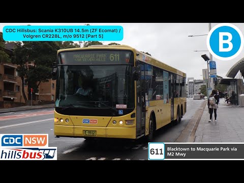 CDC Hillsbus: Scania K310UB 14.5m (ZF Ecomat) / Volgren CR228L, m/o 9512 [Part 5]