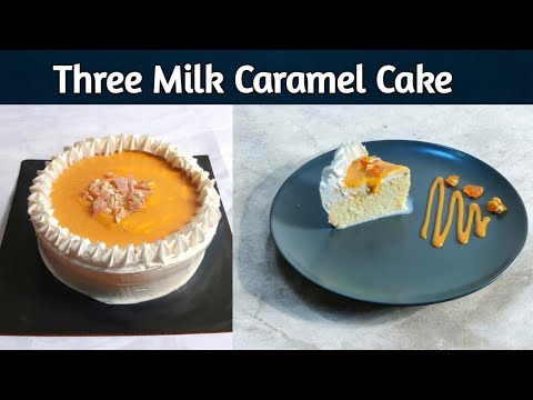 Three milk caramel cake |caramel tres leches | @NadiyaTanvir 