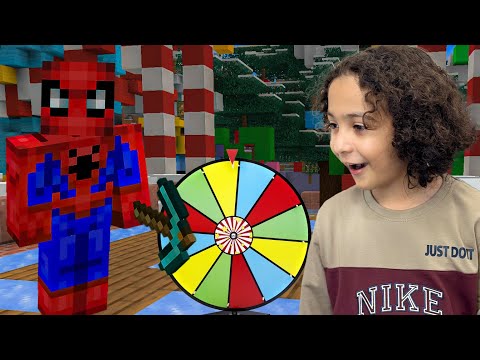 Insane Minecraft Spin Wheel Build Challenge?! 🤯