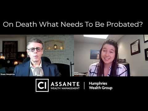 On Death What Assets Need To Be Probated