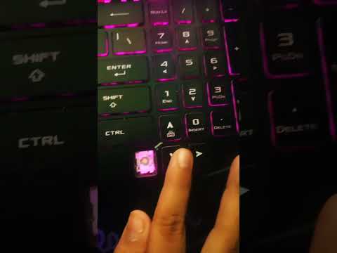 How to turn on keyboard lights | Aura RGB Asus Tuf Gaming Laptop