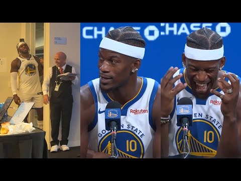 Jimmy Butler and Buddy Hield hilarious exchange at Warriors Media Day 😂