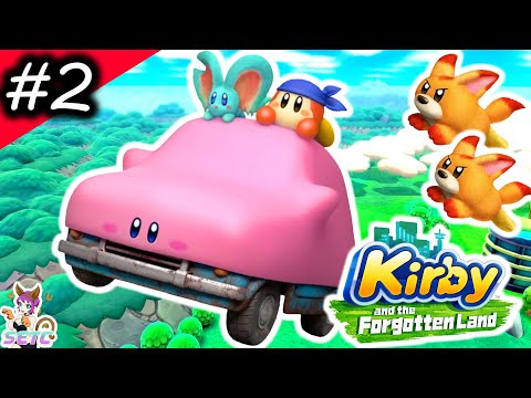 Kirby and the Forgotten Land 2 Player Gameplay Walkthrough Part 2 - Nintendo Switch - SETC