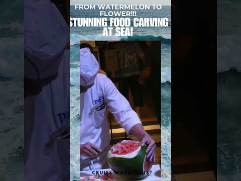 Thumbnail for FROM WATERMELON TO FLOWER DESIGN: #cruiseexperiences #carvingfruits @POCruisesAustraliaChannel