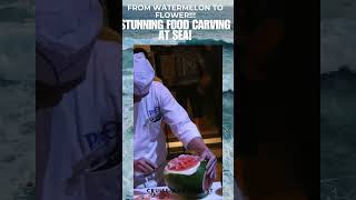 FROM WATERMELON TO FLOWER DESIGN: #cruiseexperiences #carvingfruits @POCruisesAustraliaChannel