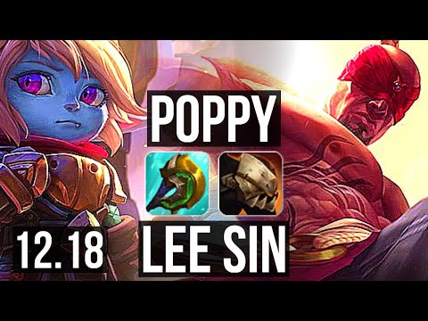 POPPY vs LEE SIN (TOP) | 9/0/0, 70% winrate, 6 solo kills, Legendary | EUW Master | 12.18