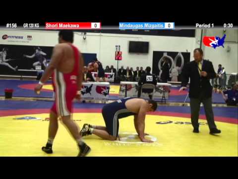 120 KG CSF- Shori Maekawa (JPN) vs. Mindaugas Mizgaitis (LIT)