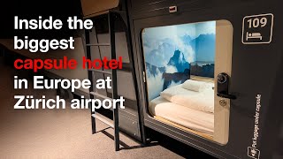 Im Kapselhotel am Flughafen Zürich