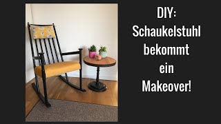 DIY: Schaukelstuhl upcycling, Restaurierung, vorher nachher