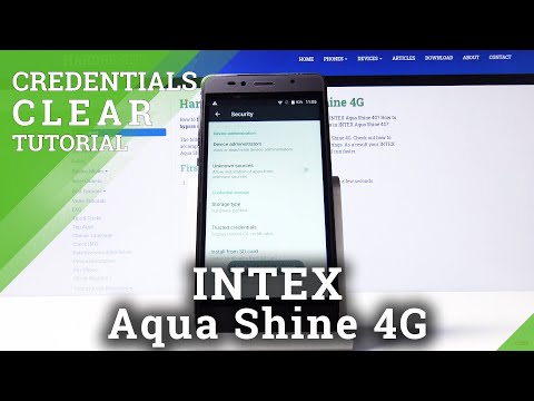 How to Clear Credentials in INTEX Aqua Shine 4G – Erase Licenses