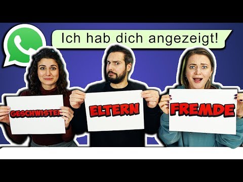 GESCHWISTER, FREMDE, ELTERN CHALLENGE! Fiese & lustige WhatsApp Nachrichten verschicken!