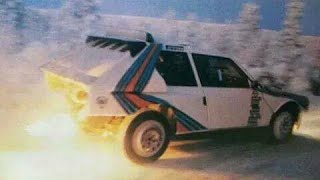 Lancia Delta S4 - first snow test in Lapland 1985