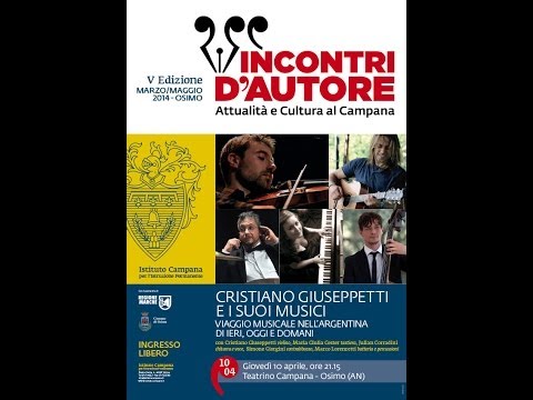 INCONTRI D'AUTORE: Cristiano Giuseppetti & i suoi Musici